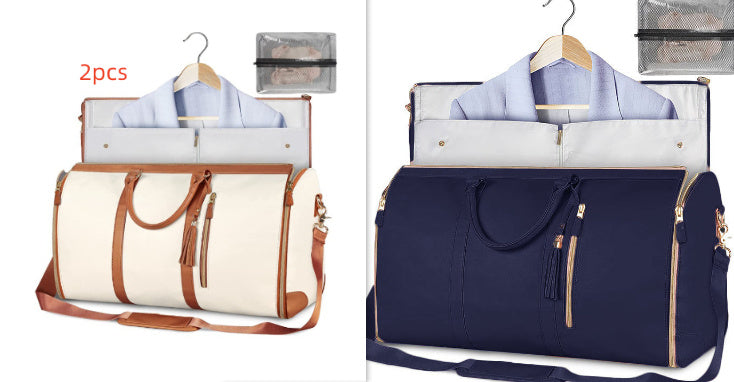 Tote Large Capacity Travel Duffle Bag - Women's Folding Suit Bag Waterproof Clothes