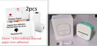 Compatible/Portable Mini Thermal Label Printer - Home Photo Printer Bluetooth