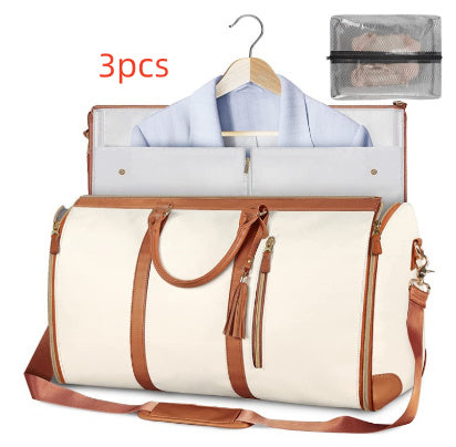 Tote Large Capacity Travel Duffle Bag - Women's Folding Suit Bag Waterproof Clothes