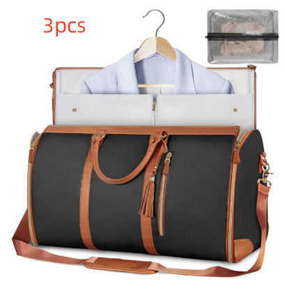 Tote Large Capacity Travel Duffle Bag - Women's Folding Suit Bag Waterproof Clothes