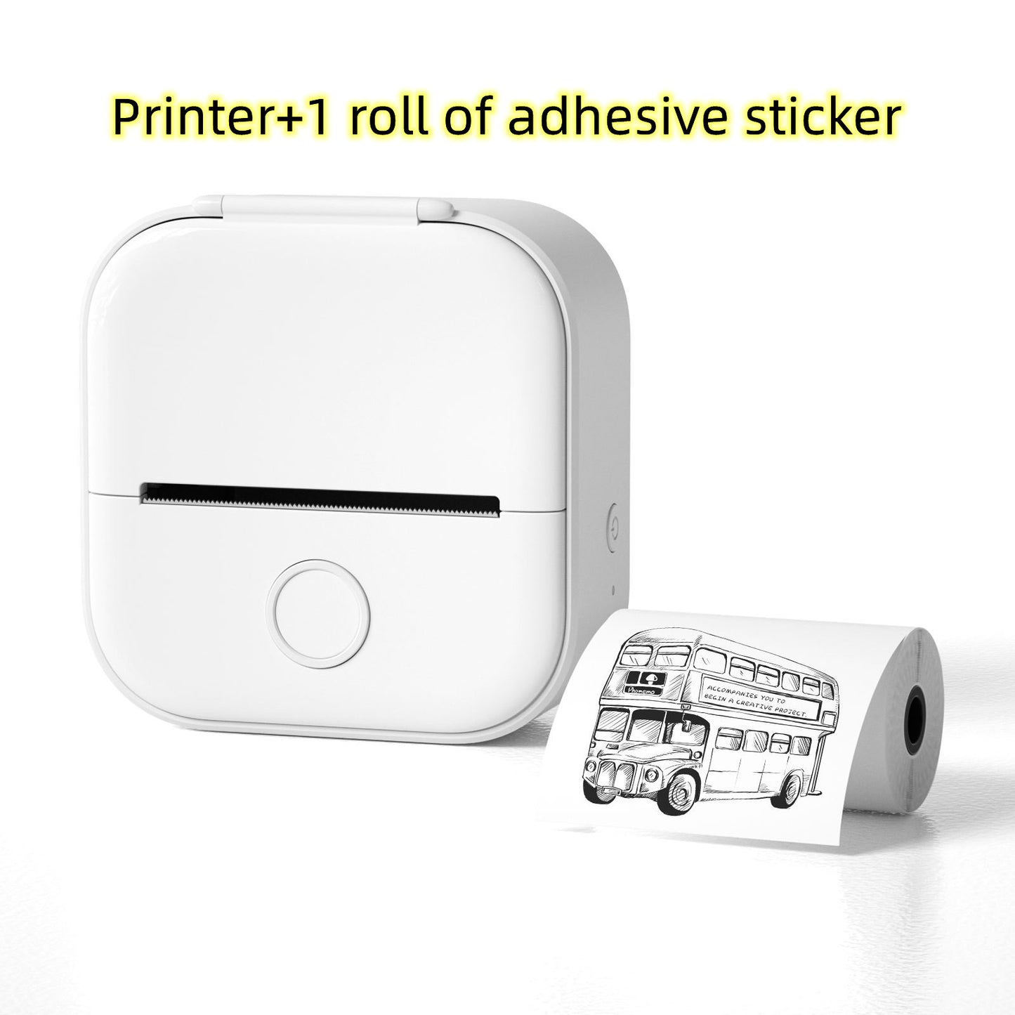 Compatible/Portable Mini Thermal Label Printer - Home Photo Printer Bluetooth
