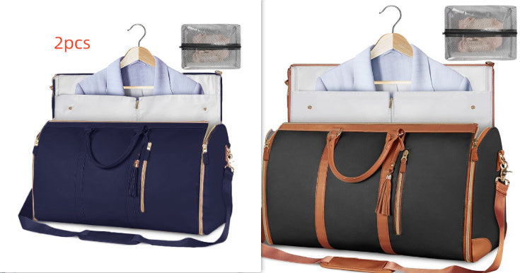 Tote Large Capacity Travel Duffle Bag - Women's Folding Suit Bag Waterproof Clothes