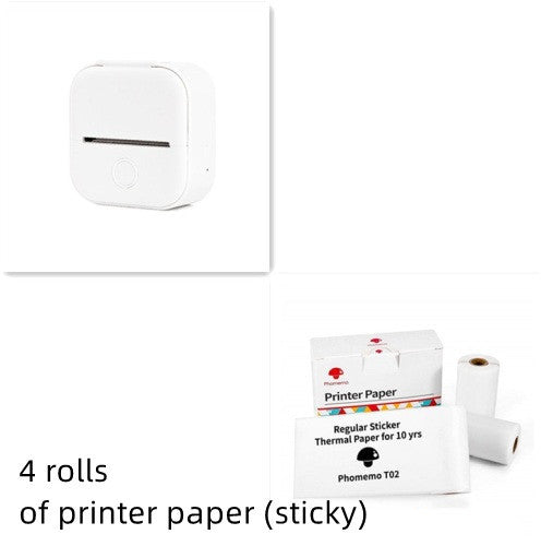 Compatible/Portable Mini Thermal Label Printer - Home Photo Printer Bluetooth
