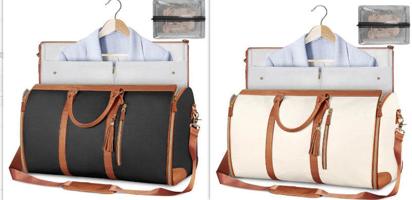 Tote Large Capacity Travel Duffle Bag - Women's Folding Suit Bag Waterproof Clothes