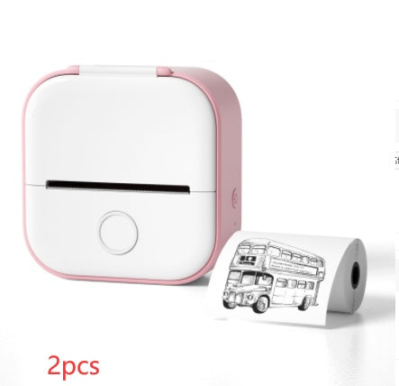 Compatible/Portable Mini Thermal Label Printer - Home Photo Printer Bluetooth