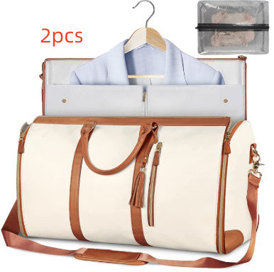 Tote Large Capacity Travel Duffle Bag - Women's Folding Suit Bag Waterproof Clothes