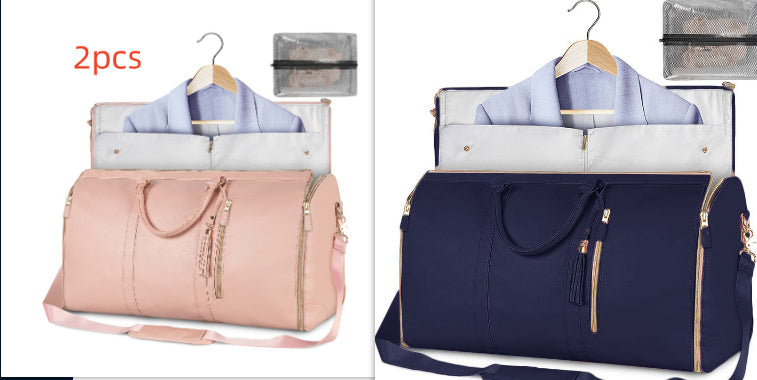 Tote Large Capacity Travel Duffle Bag - Women's Folding Suit Bag Waterproof Clothes