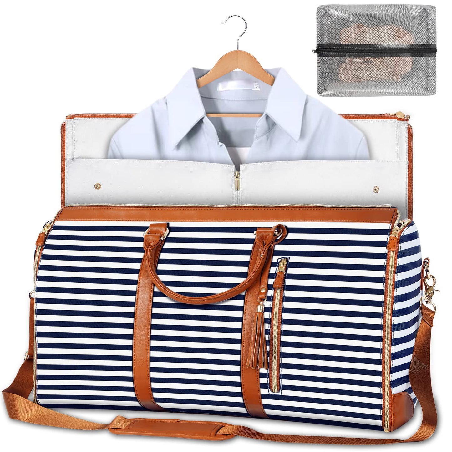 Tote Large Capacity Travel Duffle Bag - Women's Folding Suit Bag Waterproof Clothes