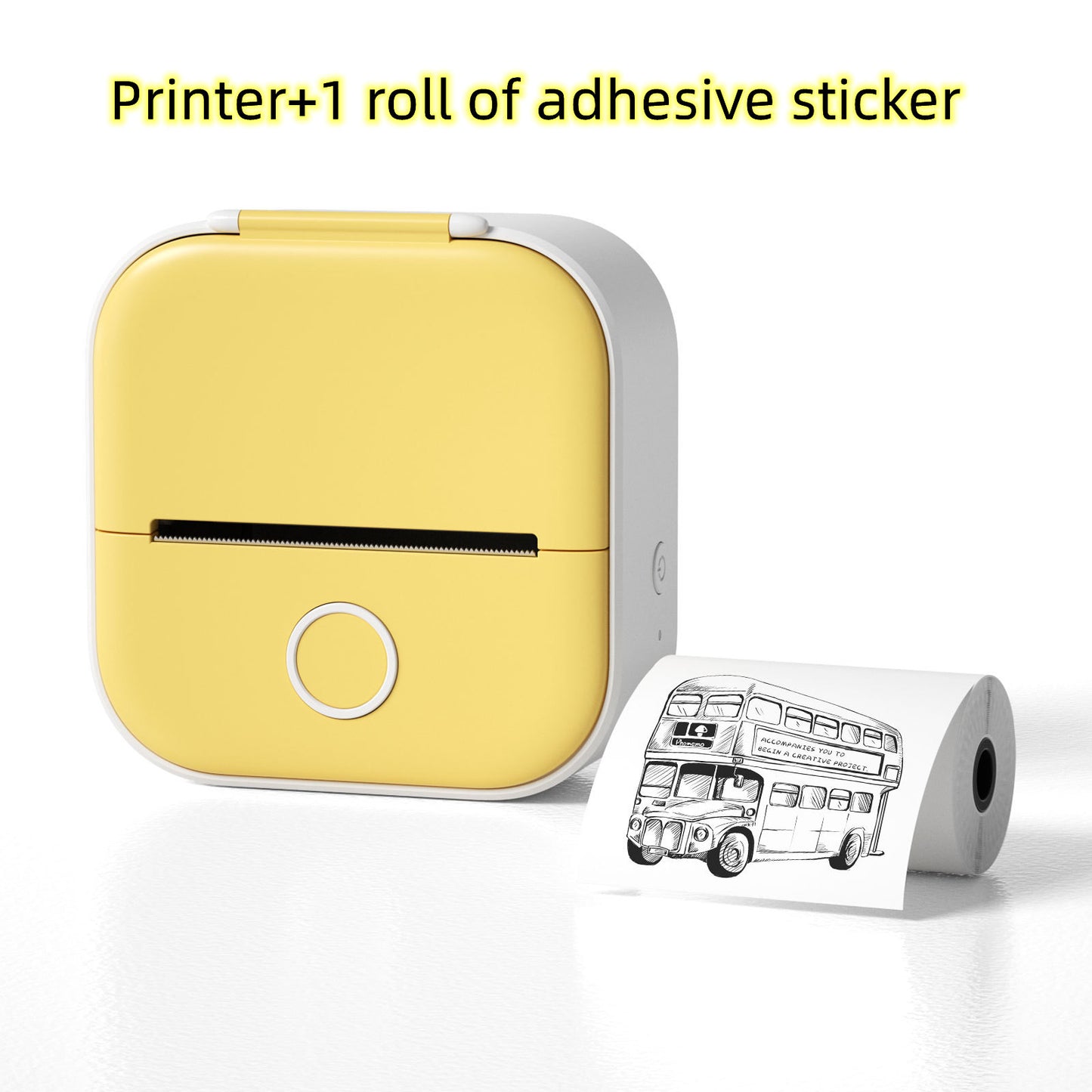 Compatible/Portable Mini Thermal Label Printer - Home Photo Printer Bluetooth