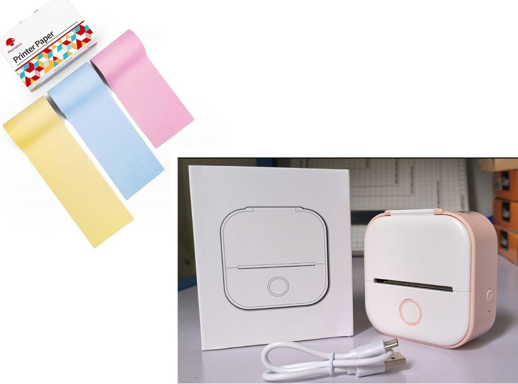 Compatible/Portable Mini Thermal Label Printer - Home Photo Printer Bluetooth